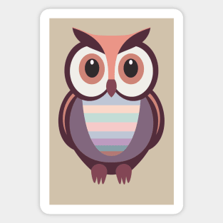 WIDE EYED OWL Sticker